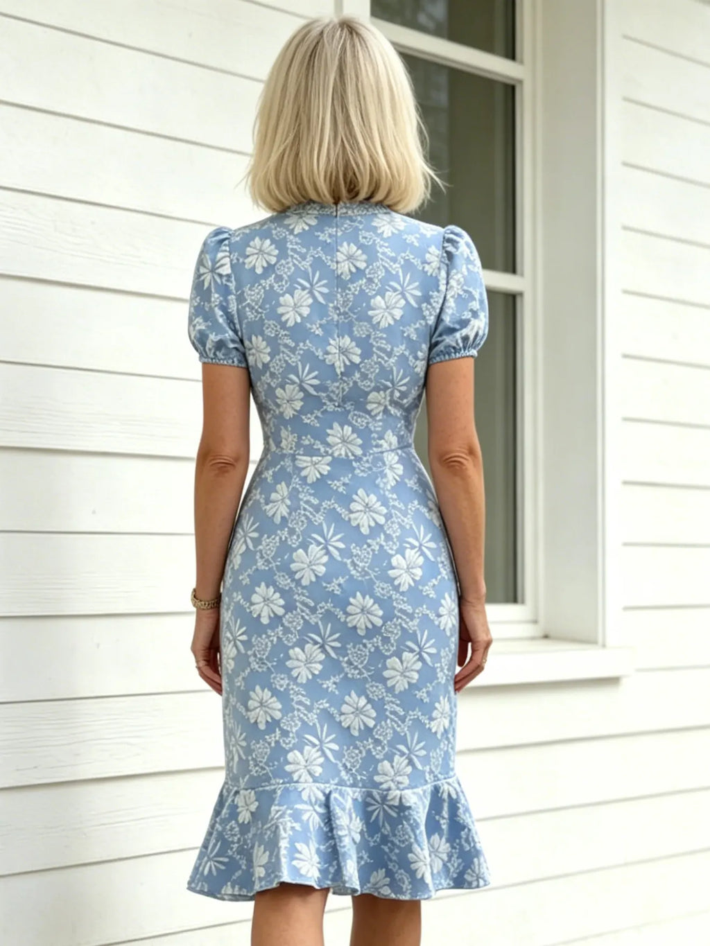 Textured Fabric Zipper Short Sleeve Slim Fit Hip Wrap Fashion Temperament Casual Versatile Dress