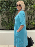 Cotton Pocket Tunic Dress