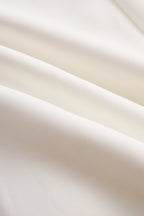 Elegant White Keyhole Pencil Dress