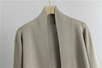 3Pcs Thick Lazy Temperament Knitted Suit Sleeveless Vest Sweater Cardigan Pants Three-piece Set