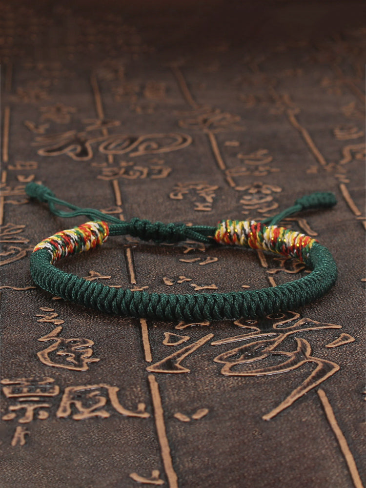 Japanese Vintage Hand-woven Color Clash Bracelet