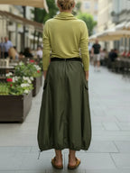 Women's Casual Pocket Balloon Skirt