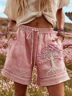 Women's Bohemian Tree Of Life Holiday Shorts