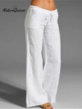 Women's Pocket Cotton and Linen Slacks
