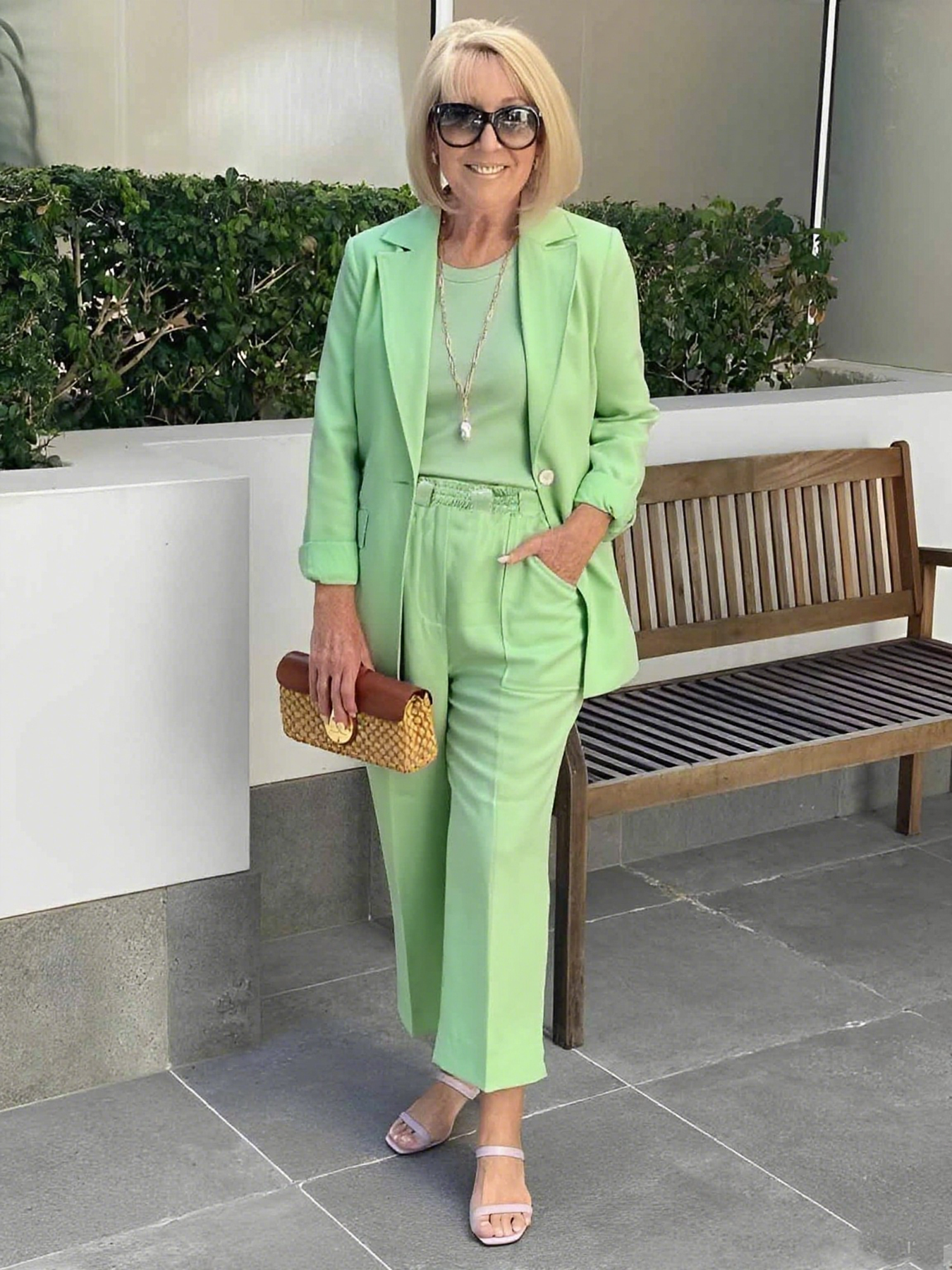 Suit Top Lengthened Trousers Two-Piece Suit