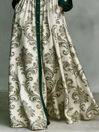 Women's Retro Ethnic Floral Art Elegant Romantic Casual Vacation Maxi Dress