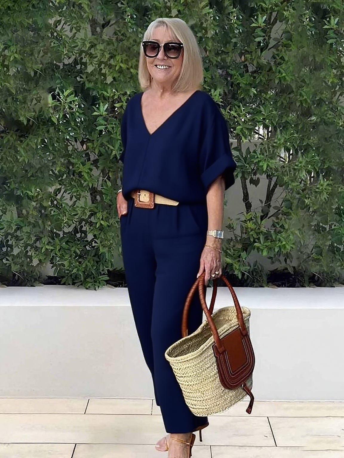 Cotton and Linen Two-piece Button Style Casual and Soft