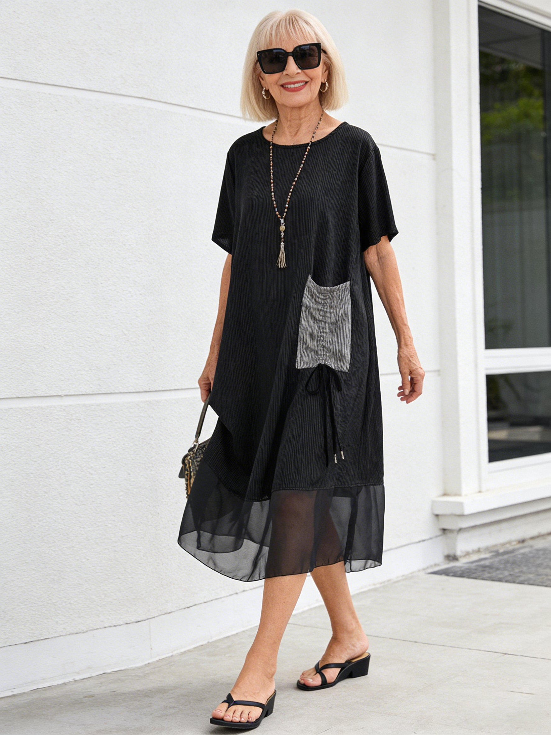 Cotton Dress Women's Medium and Long Skirt