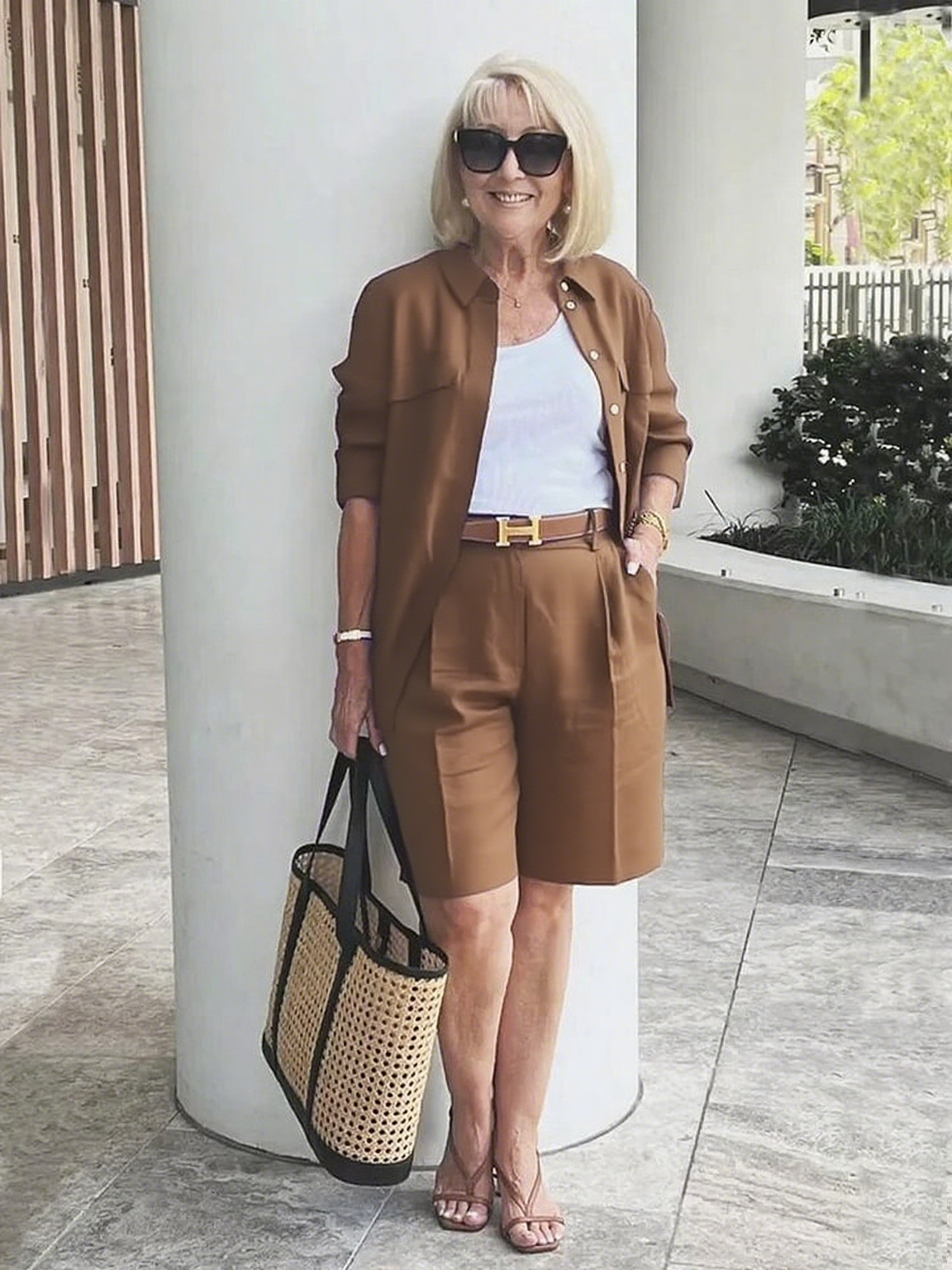 Two-piece Suits Stylish Lapel Collar Suit Shorts  Blazer Coat