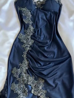 Gorgeous Lithe Spaghetti-Neck Lace Patchwork Maxi Dresses