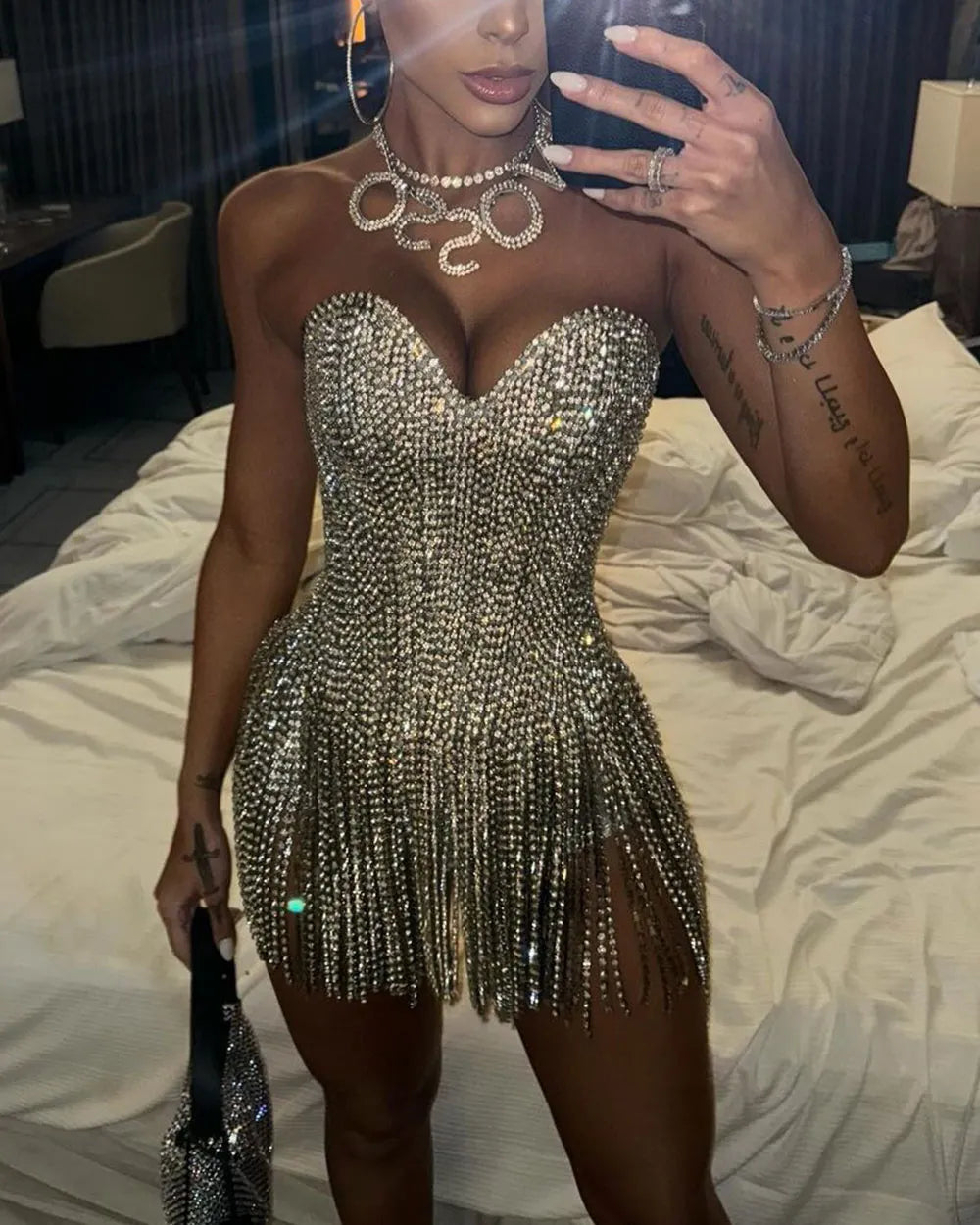 Mermaid Sequin Outfit Two Piece Set