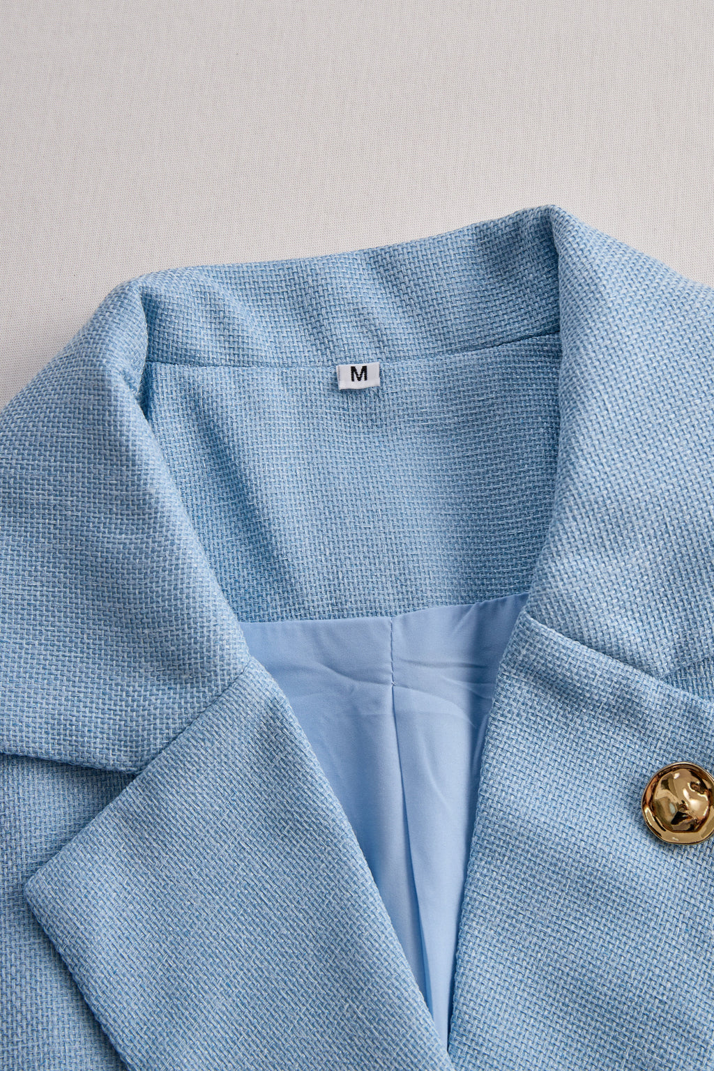 Sophisticated Sky Blue Blazer Dress