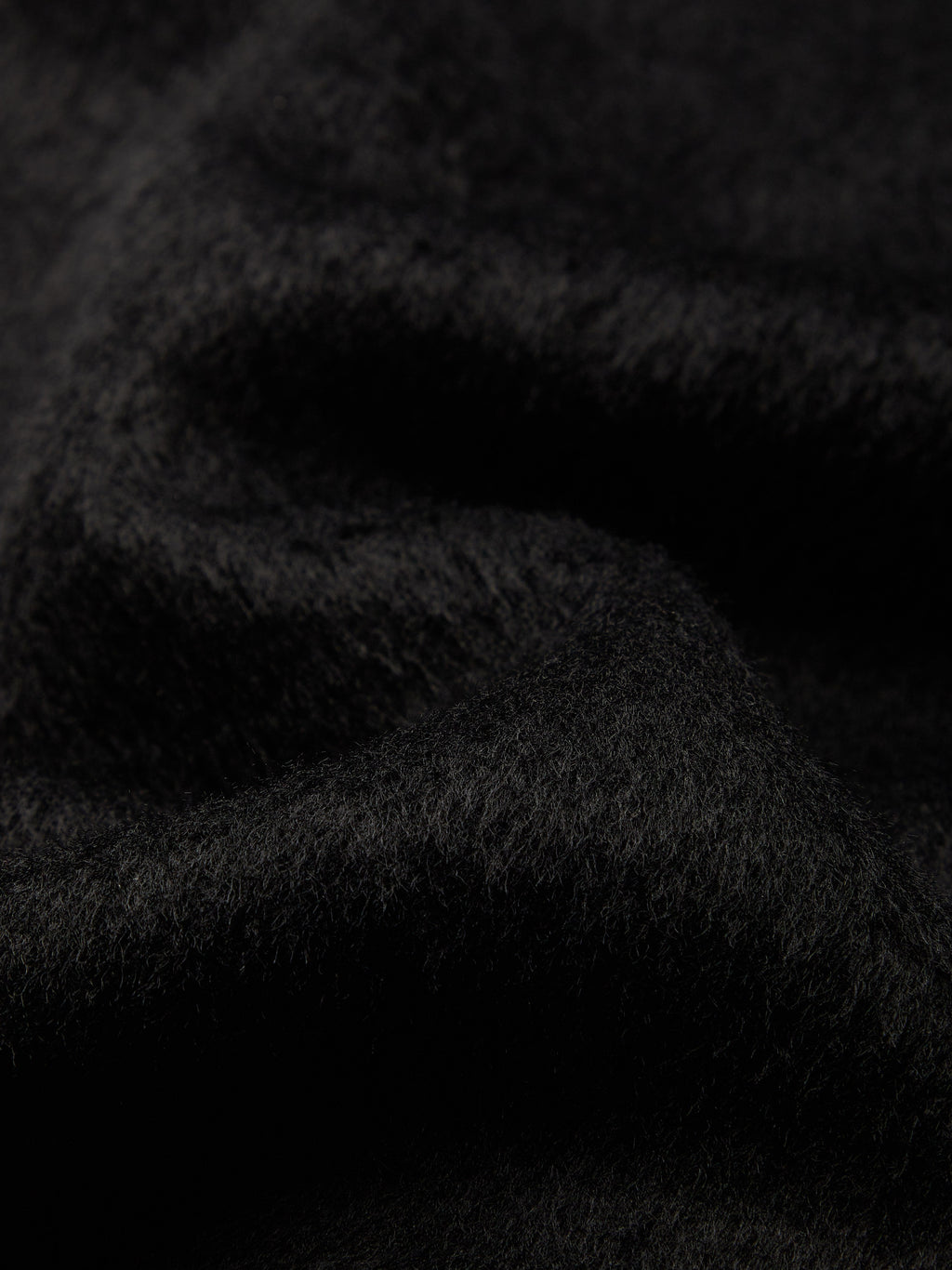 Wool Trench Coat, Long Sleeves, Lapel Collar, Plain, Button Design, Vintage, Black