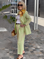 2Pcs Elegant Suit Pants Two-Piece Suit Jacket