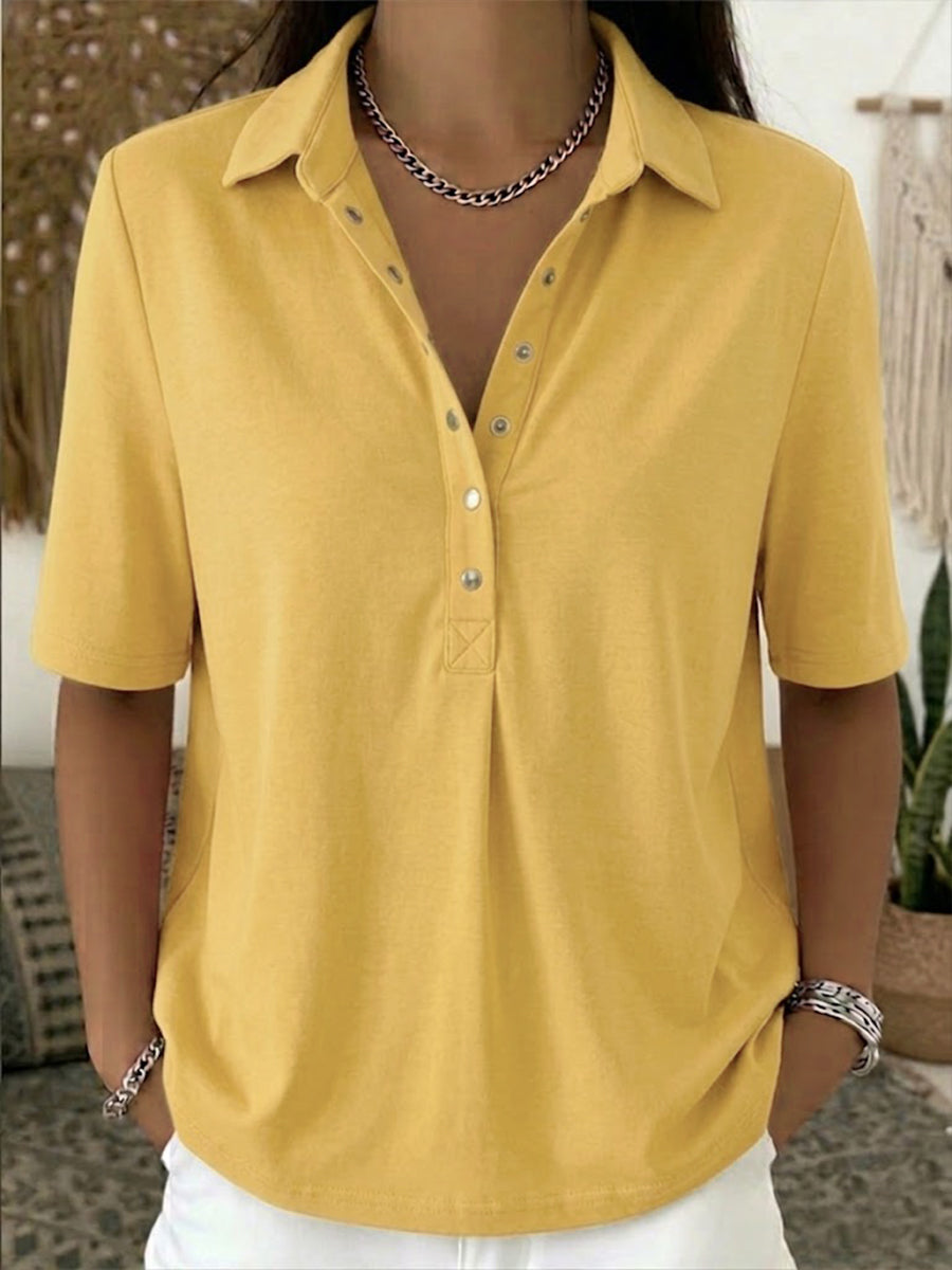 Casual Cotton Polo T-shirt