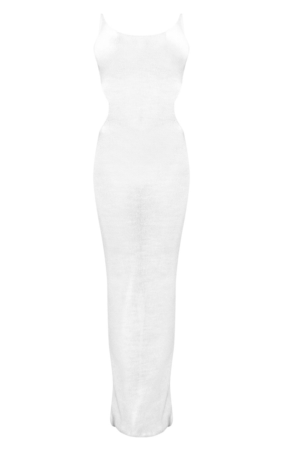 Cream Crochet Cut Out Maxi Beach Dress