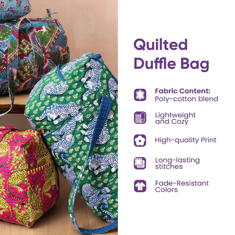 Hippie Van Quilted Duffle Bag