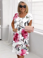 Evening Dress Best for Covering The Belly Loose Layer Chiffon Multi-layer Dress