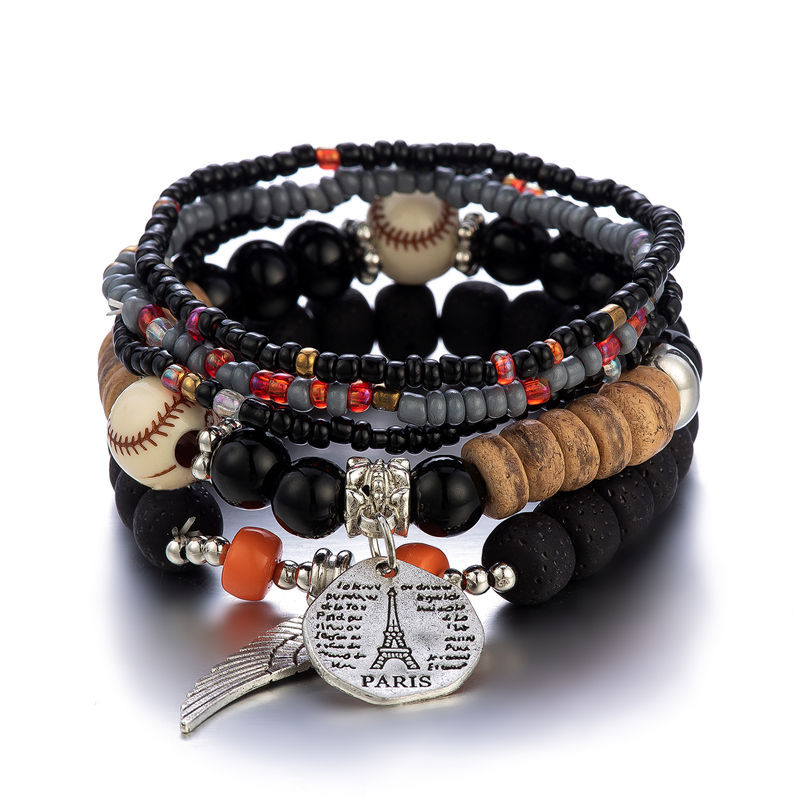 Bracelet Color Bohemian Multi-Layer Stretch Bead Bracelet Ornament