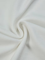 Cotton Knit Tee, Short Sleeves, Plain, 3D Floral, French Vintage, Ivory