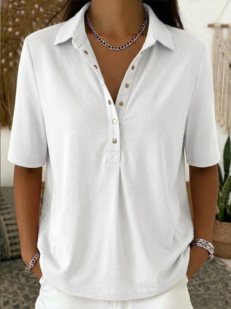 Casual Cotton Polo T-shirt