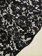 Maxi  Skirt, Floral, Lace, Vacation, Vintage, Black