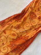 Sequinned Flower Embroidered tube sleeveless Evening Maxi Dresses