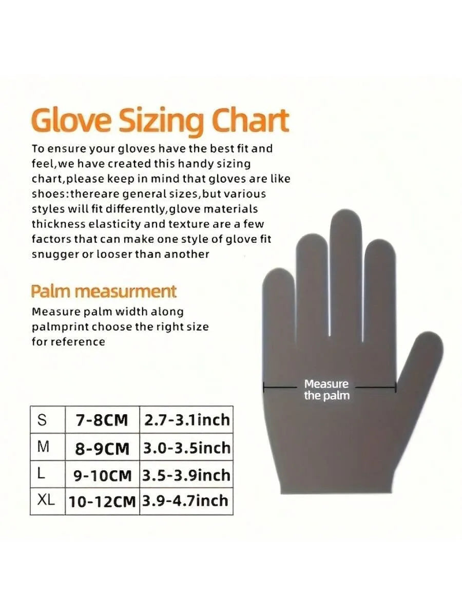 100pc Cleaning Gloves, Dishwashing Gloves, Household Cleaning Gloves, Black Gloves Disposable Nitrile