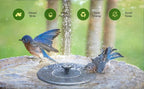 🎁Solar Fountain, Solar Powered Bird Bath Fountain Pump with 4 Nozzles 1.4W Solar Panel Kit Water Pump, Outdoor Watering Submersible Pump for Pond, Pool, Garden, Fish Tank