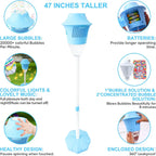 2026 HOT SALE⌛50K+ SOLD! Automatic Handheld Bubble Machine for Kids – Light-Up Bubble Maker with Music, Perfect for Spring & Summer Fun! 🎶