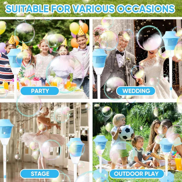 2026 HOT SALE⌛50K+ SOLD! Automatic Handheld Bubble Machine for Kids – Light-Up Bubble Maker with Music, Perfect for Spring & Summer Fun! 🎶