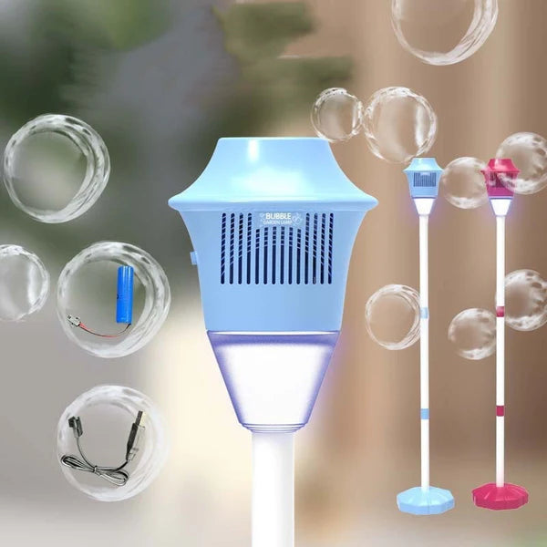 2026 HOT SALE⌛50K+ SOLD! Automatic Handheld Bubble Machine for Kids – Light-Up Bubble Maker with Music, Perfect for Spring & Summer Fun! 🎶